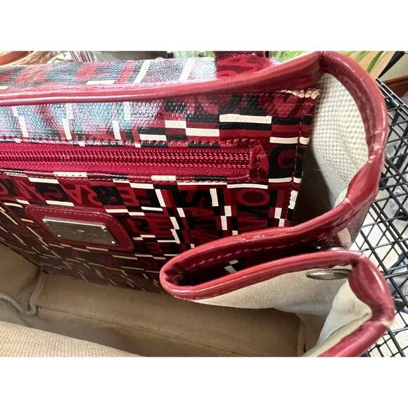 SALVATORE FERRAGAMO Red/Black/White Logogram PVC/Leather bag - Picture 10 of 16
